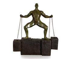 Arte Dal Mondo SA300.01 Sculpture Moderne avec Socle, Bronze, 37 x 33 x 10 cm