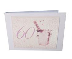 White Cotton Cards Age 152,4Â cm Rose Champagne Design Tiny Valeur Album Photo, Blanc