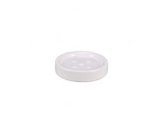 IBERGRIF M33002W-JUNIOR, Porte Savon Blanc, Accessoires de Salle de Bain, Plastique