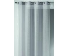 Homemaison 09537-8-AL Voilage Filet Etamine/Polyester Argent 1 x 140 cm