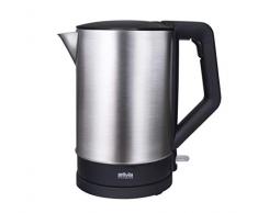 Silva-Homeline KL 1505 Bouilloire en acier inoxydable avec passoire Noir/argenté 2200 W 1,5 l