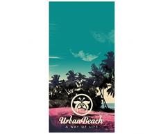 Urban Beach Freemont Serviette de Plage, Vert