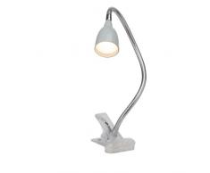 Brilliant AG G92936/11 Lampe de bureau LED Ã fixation pince, MÃ©tal, IntÃ©grÃ©, 2.4 W, Titane