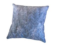 Coussin 60 x 60 cm déhoussable - Thème Neige et Montagne - couleur Blanc - Photo dart by Isabelle Delbecque