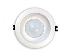 BES 22108 Spot LED Rond encastrable, 7 W, lumière Froide, ailettes de Plafond