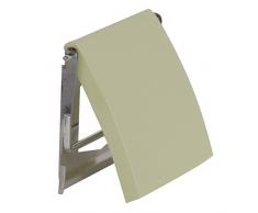MSV 140402 Porte Rouleau Papier WC Vert Amande et INOX, MDF