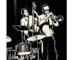 Scenolia Tableau Verre Acrylique Jazz 60 x 60 cm | Décoration Murale Design Fait en France