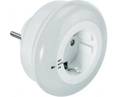 Veilleuse LED GEV LIV, plastique, blanc, 7Â x 5,5Â x 5,5Â cm, weiÃ, 8 x 8 x 7 cm