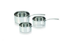 Bekaline 13416974 Tri Lux Série de 3 Casseroles en acier inoxydable Triply 16/20 cm