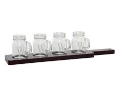 Item Plateau et Shots, Bois, Marron, 35Â x 8Â x 7Â cm