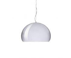 Kartell A + +, Big FL/Y Lampe suspension, Plastique, chrome, E27 15 wattsW 240 voltsV