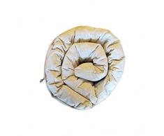 Europe & Nature Matelas Futon de Camping 100% Coton, Blanc, 80 x 200 cm, ENCAMPFUTON80200