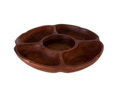 Premier Housewares Plat de Service en Bois dacacia Naturel 26 x 26 x 4 cm