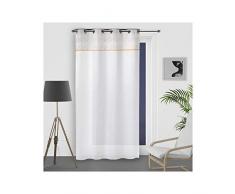 Soleil docre Luxury Voilage, Voile, Coton, Blanc, 140 x 250 cm