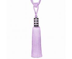 STEPHANOISE Embrasse Fantaisie, Parme, 29(h Pompon) x79 cm