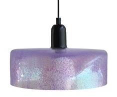 Tosel 14312 Suspension Glitter Bol Verre 100 W E27 Violet/Bleu