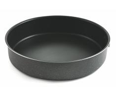 Galileo Casa 2152457 Moule à Tarte Ronde, cm 24X7, Gris argenté