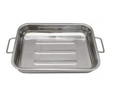 Moha braisière Plat Four INOX, Acier, 26 cm larg 33 cm Hauteur 5 cm