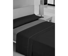Gale Hayman Style Libela Vegas Draps en Microfibre, Gris et Noir, 205 x 150 x 3 cm