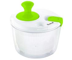 YOOCOOK - Fresh Salad - Essoreuse à Salade - Garantie Sans BPA - Grille dâÃvacuation dEau Anti-Ãclaboussures - Poignée Ergonomique - Clip de Fermeture Sécurisé - Blanc/Vert
