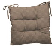 Excelsa Housse de Chaise 80% Coton, 20% Polyester, Gris, 43 x 43 cm