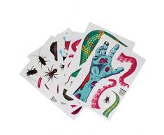 Bathtime Fun Le Plaisir dans Le Bain WC Terrifiant Stickers, Vinyle, Multicolore, 0.1Â x 15Â x 21Â cm