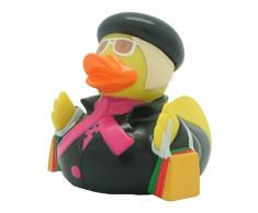 LiLaLu Shopping Queen Jouet de Bain en Caoutchouc Motif Canard 8 x 8 x 30,5 cm