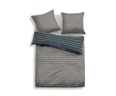 TOM TAILOR 0009937 Parure de lit en Flanelle avec taie doreiller Coton 1 Housse de Couette 135 x 200 cm + 1 taie doreiller 80 x 80 cm