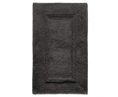 iDesign Spa tapis de bain doux, sortie de douche rectangulaire en coton, gris anthracite