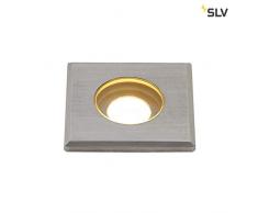 SLV encastrables sol DASAR LED Mini lampe dextÃ©rieur carrÃ© inox 316, 31Â Â°C, 2Â W, 3000Â K, IP67Â 233550