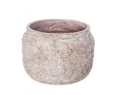 EUROCINSA 18129 Pot de Fleurs en polyrésine, Naturel, 36 x 24 cm