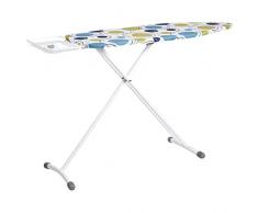 AmazonBasics Planche à repasser avec repose-fer de style H Blanc 122 x 43 cm Grand modèle