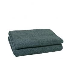 Couverture en Laine Douce â Couverture de qualitÃ© supÃ©rieure avec Crochet â Couverture Douillette en matÃ©riaux naturels â 160 x 200 cm â par Zoeppritz Depuis 1828, 790 Deep Pacific, 160x200cm