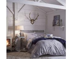 Housse de Couette Catalina Lansfield Stag Parure Square et Demi de Coton de larmée Double