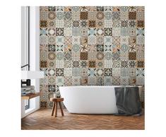 30 Stickers adhésifs carrelages | Sticker Autocollant Carreaux de Ciment - Mosaïque carrelage Mural Salle de Bain et Cuisine | Carreaux de Ciment adhésif Mural - azulejos - 10 x10 cm - 30 pièces