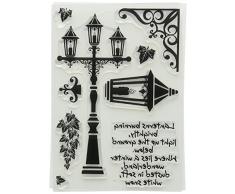 Card-IO tampons Vintage lanternes de Tampon Transparent, Transparent