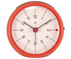 NeXtime 7344OR Reveil, Plastique, Orange, 9,5 cm