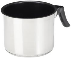 KRÜGER 2114B Pot au Lait „Saturn“ avec Bec 14 cm, Acier Inoxydable, Argent