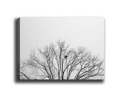 Bonamaison Peinture sur toile, multicolore, 70 x 100 cm - ConÃ§u et fabriquÃ© en Turquie