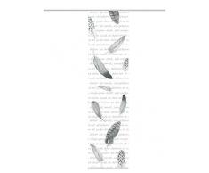Home Fashion Panneau Coulissant en Tissu dameublement Impression numÃ©rique Fedo, Polyester, Gris, 245Â x 60Â cm
