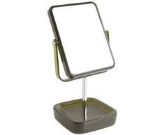 Gelco 708659 Kira Miroir sur Pied Grossissant Polyrésine Cedar 14 x 14 x 24 cm