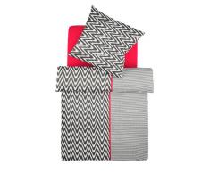 Fleuresse 22561 Fb. 4 Draps de lit en Satin 2 PiÃ¨ces Rouge