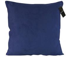 Mondial Tapis CSBLEUTUR017-50 Coussin Suédine Poly-coton Extrêmement Douce Bleu/Ciel 50 x 50 cm