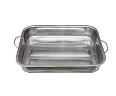 Moha braisière Plat Four INOX, Acier, Longueur 26 cm larg 33 cm h 5 cm