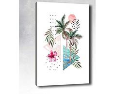 Bonamaison Peinture sur toile, multicolore, 30 x 40 cm - ConÃ§u et fabriquÃ© en Turquie