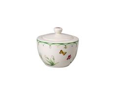 Villeroy & Boch Colourful Spring Sucrier, 300 ml, Porcelaine Premium, Blanc/Multicolore