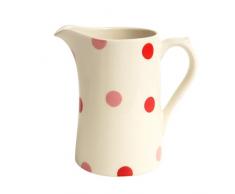 Red Spot Petit pichet en faÃ¯ence Ã Pois Rouges, Rouge/crÃ¨me