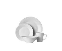 Premier Housewares Service de table 16Â piÃ¨ces Blanc