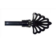 ForenTex Q20221 Barre de Rideau Extensible en Argent Poli de 16 à 19 mm dépaisseur 120 à 210 cm