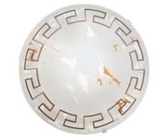 Eglo 82891 Plafonnier, Verre, E27, Blanc